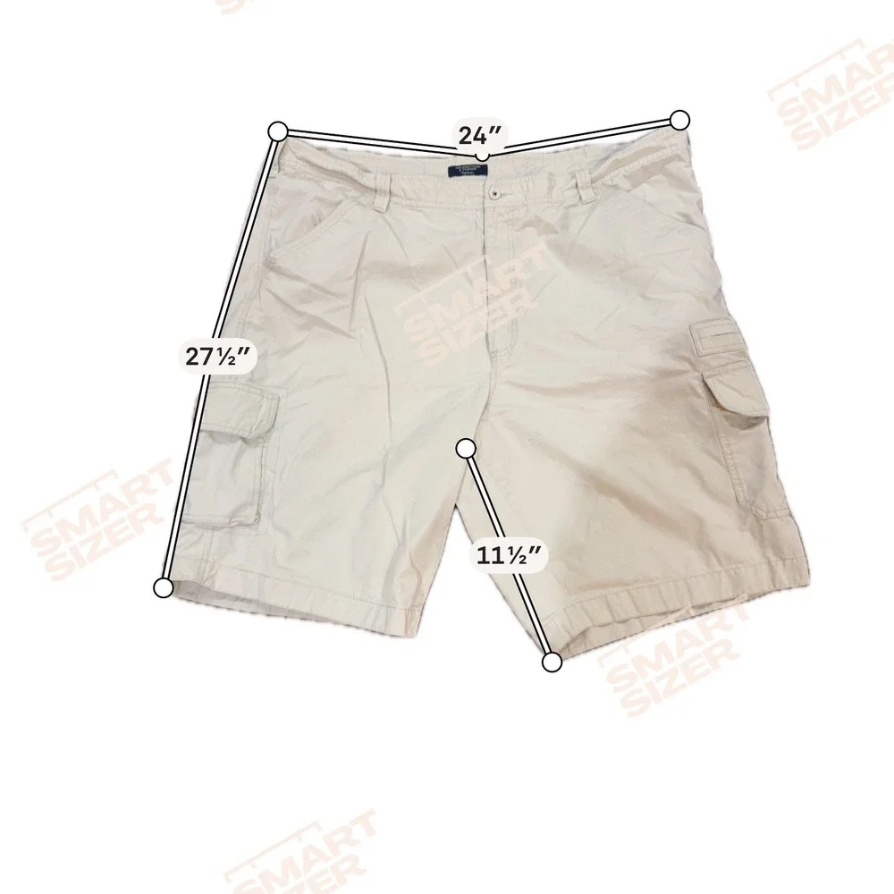 Roundtree & Yorke Cargo Shorts Mens 50 Tan Good Outdoors Cotton Utility